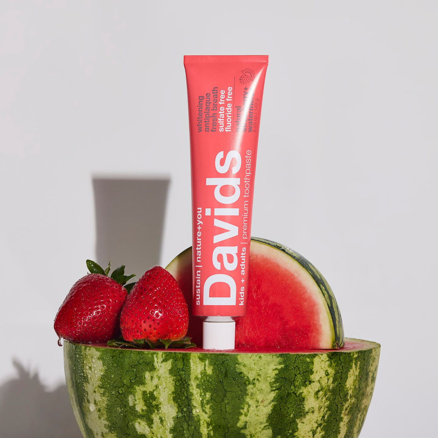 Davids | Premium Toothpaste Kids + Adults Strawberry Watermelon