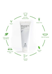 Terra & Co. | Brilliant Black Natural Charcoal Toothpaste + Bamboo Toothbrush Set
