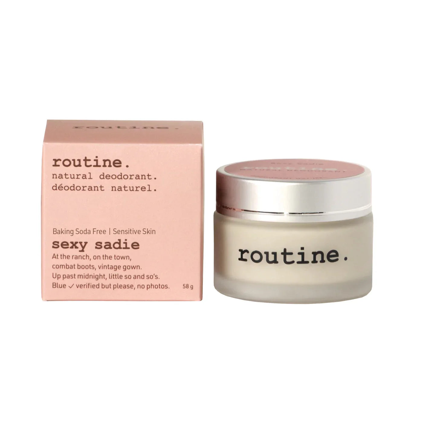 Routine Sexy Sadie Deodorant Cream Baking Soda Free Ylang ylang, vanilla & cinnamon