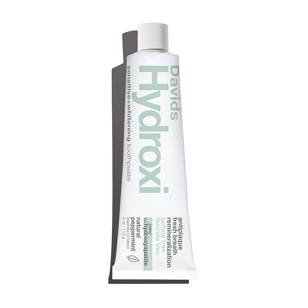 Davids | Sensitive + Whitening Peppermint w/ Nano-Hydroxyapatite Premium Toothpaste 4oz