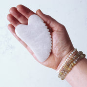 Blissoma Moonstone Notched Gua Sha Tool