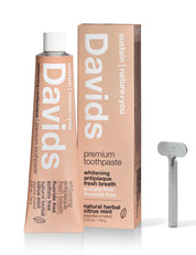 Davids | Premium Natural Toothpaste • Herbal Citrus Peppermint