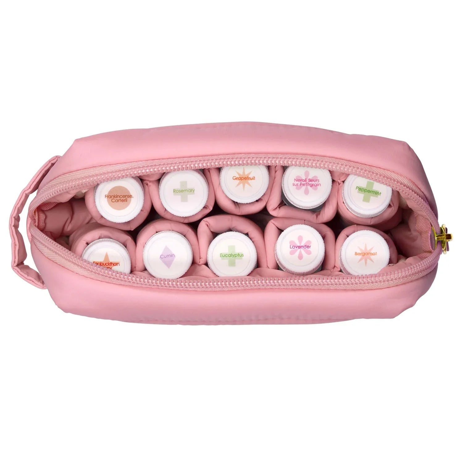 Living Libations | Mini Puffer Dopp Bag Primrose Pink