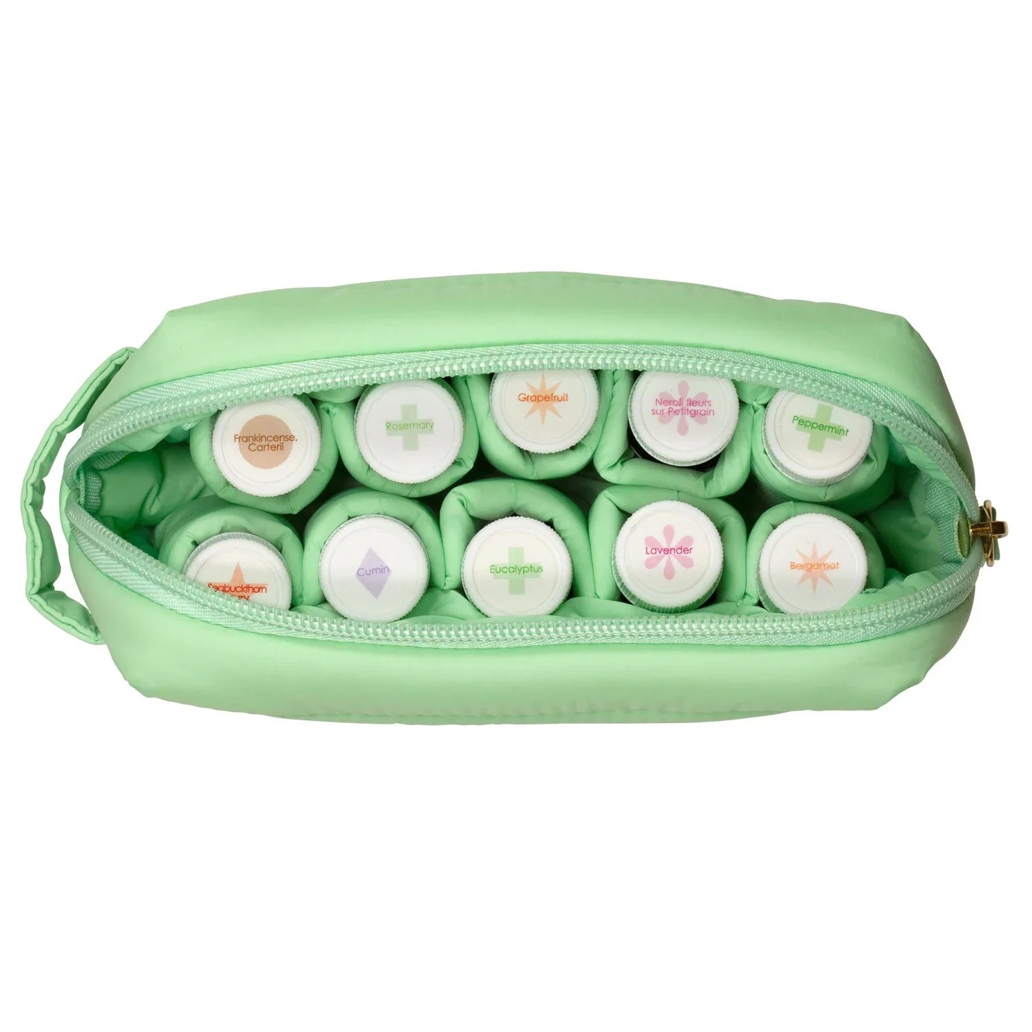 Living Libations | Mini Puffer Dopp Bag Seafoam Green