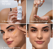 Odacité Skincare | SPF 50 Flex-Perfecting® Sunscreen | Tinted Mineral Drops | Niacinamide + Green Tea