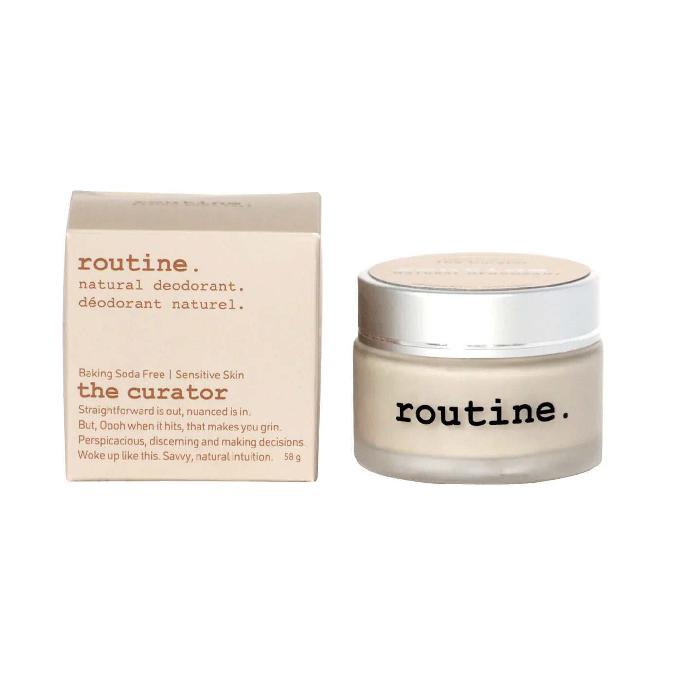 Routine | THE CURATOR Deodorant Cream – Baking Soda Free Formula
