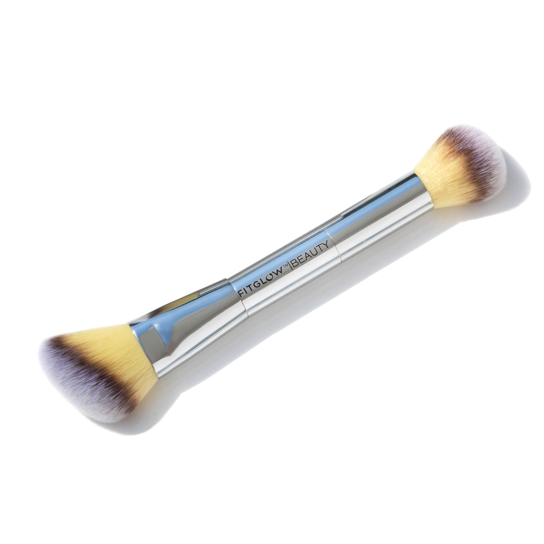 Fitglow Beauty | VEGAN TEDDY DOUBLE CHEEK BRUSH