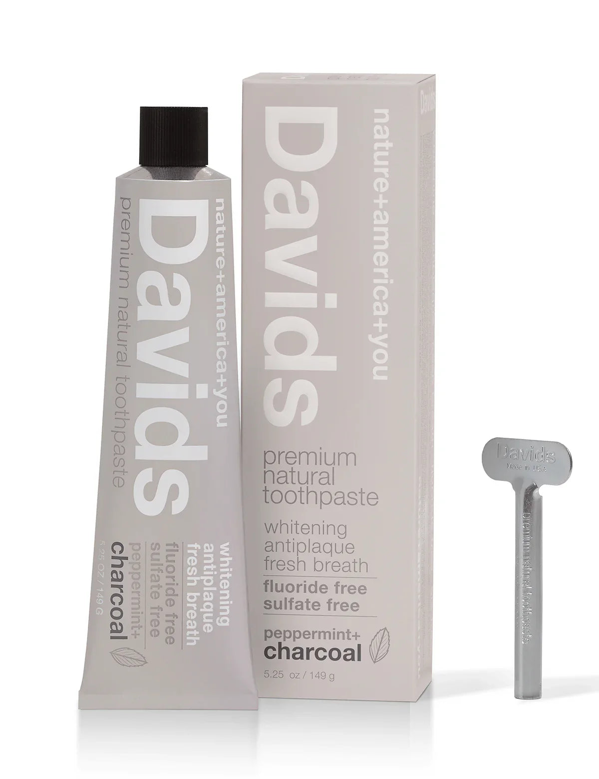 Premium Natural Toothpaste • Charcoal + Peppermint
