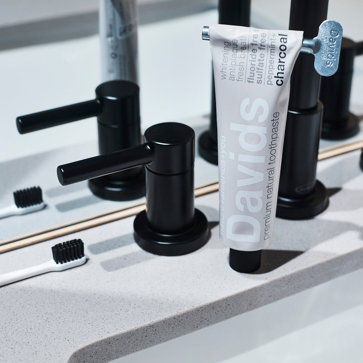 Davids | Premium Natural Toothpaste • Charcoal + Peppermint