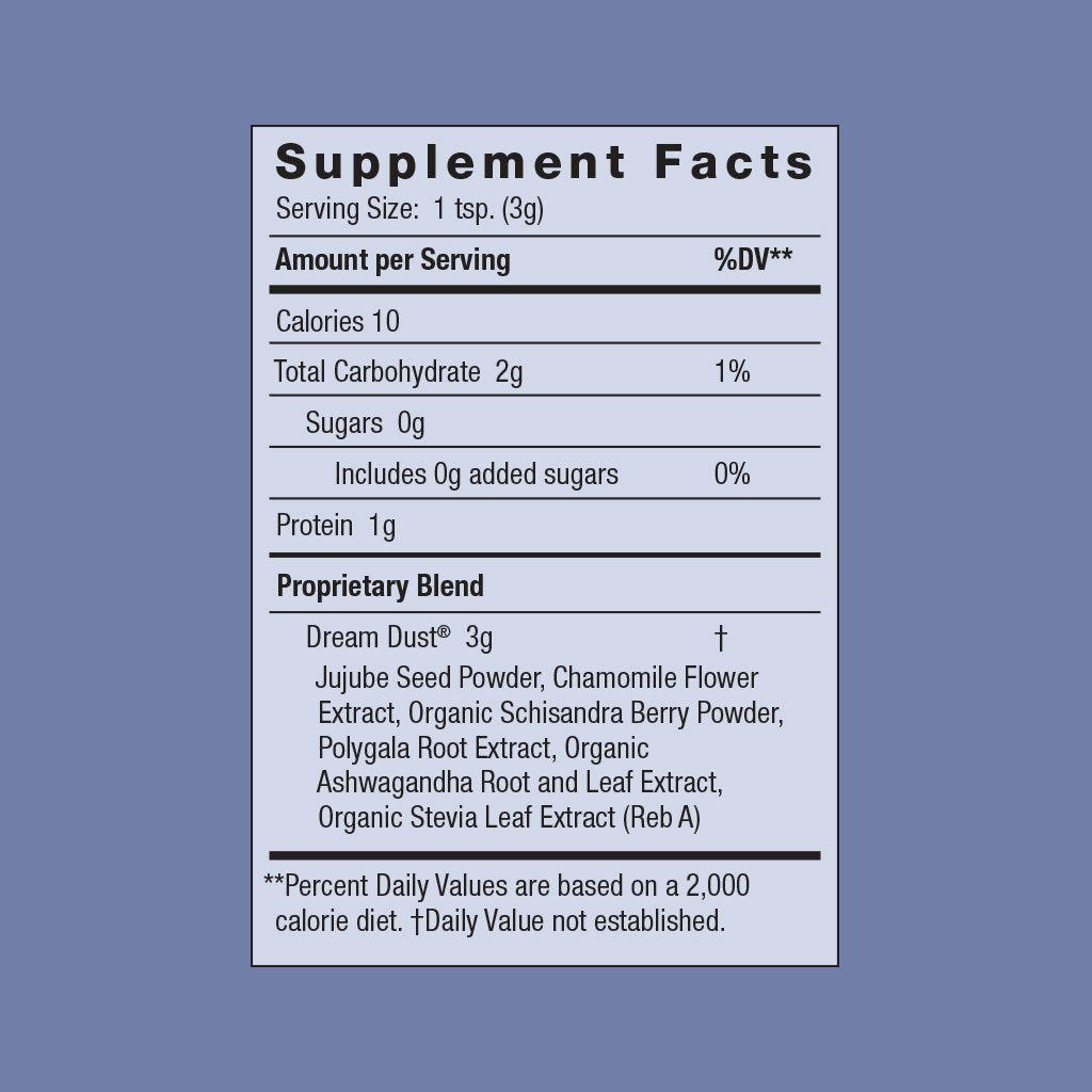 Moon Juice Dream Dust Supplement Facts | Adaptogens for Sleep