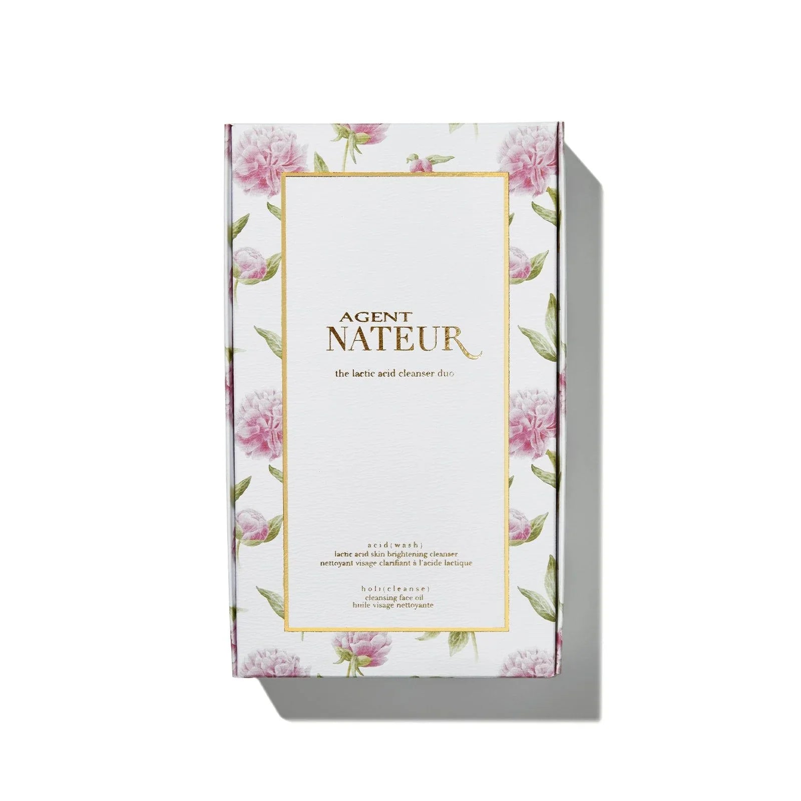Agent Nateur | Lactic Acid Cleanser Duo Travel Size Gift Box Set