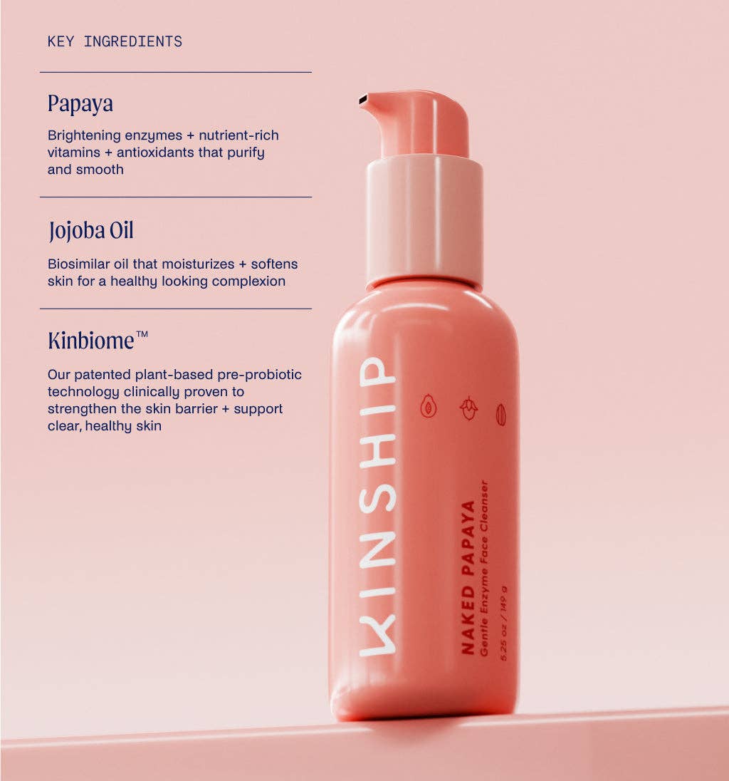 Kinship | Naked Papaya Gentle Enzyme Milky Cleanser
