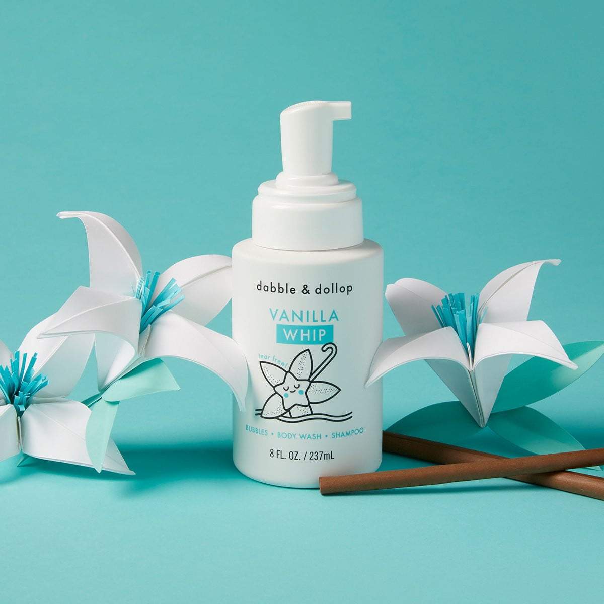 Dabble & Dollop | Vanilla Whip Foaming Bubble Bath, Body Wash & Shampoo