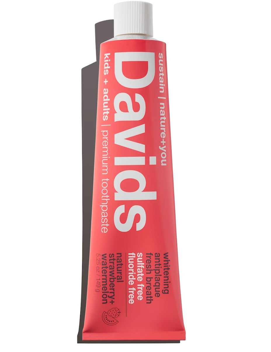 Davids | Premium Toothpaste Kids + Adults Strawberry Watermelon