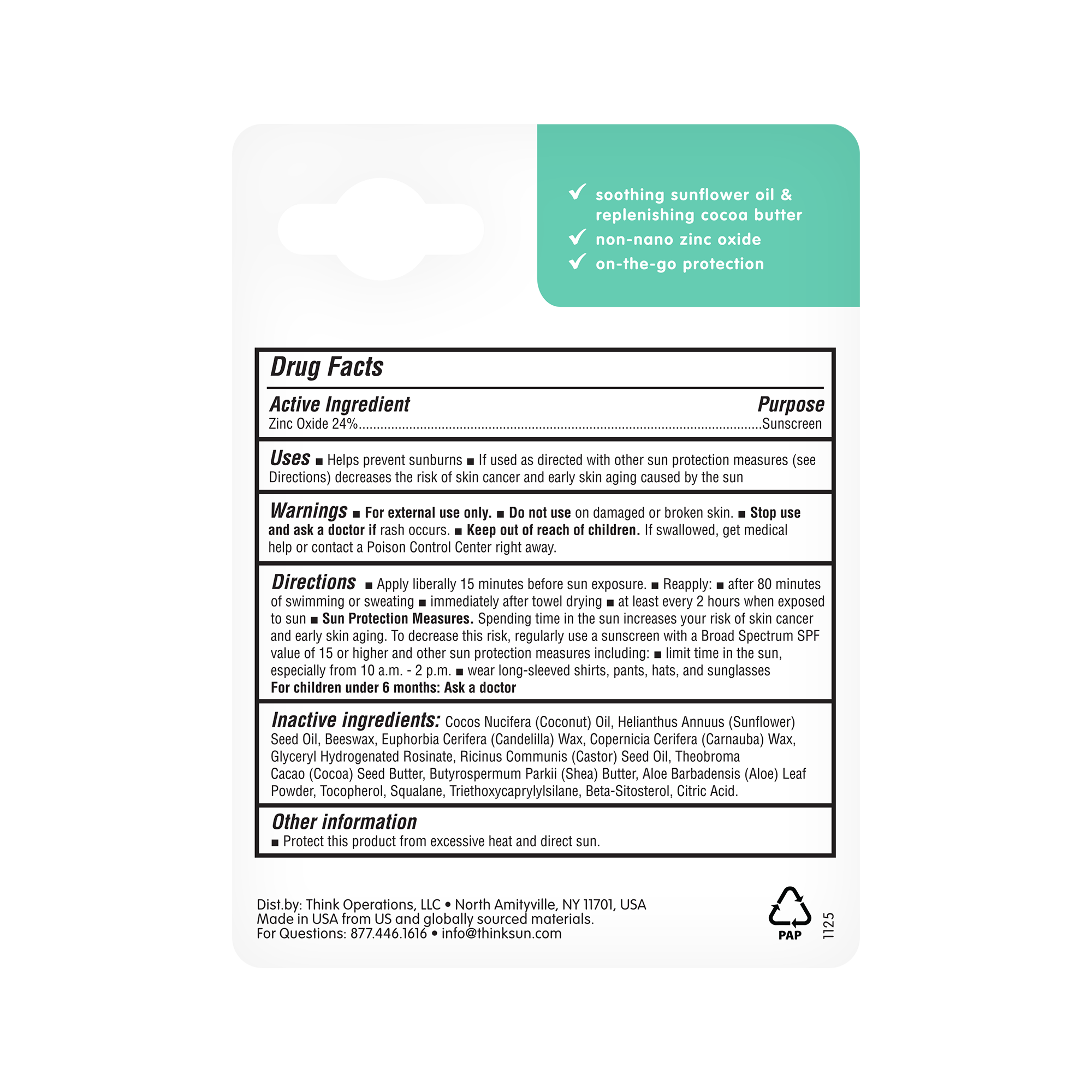ThinkSun | ThinkKids SPF 30 Face &amp; Body Sunscreen Stick