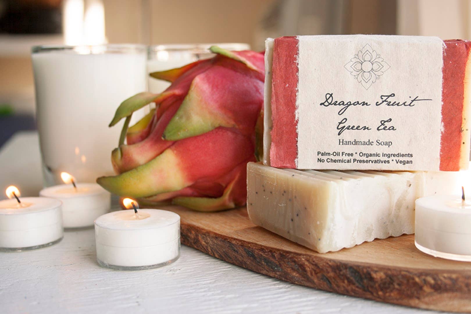 Dragon Fruit Green Tea Organic Soap