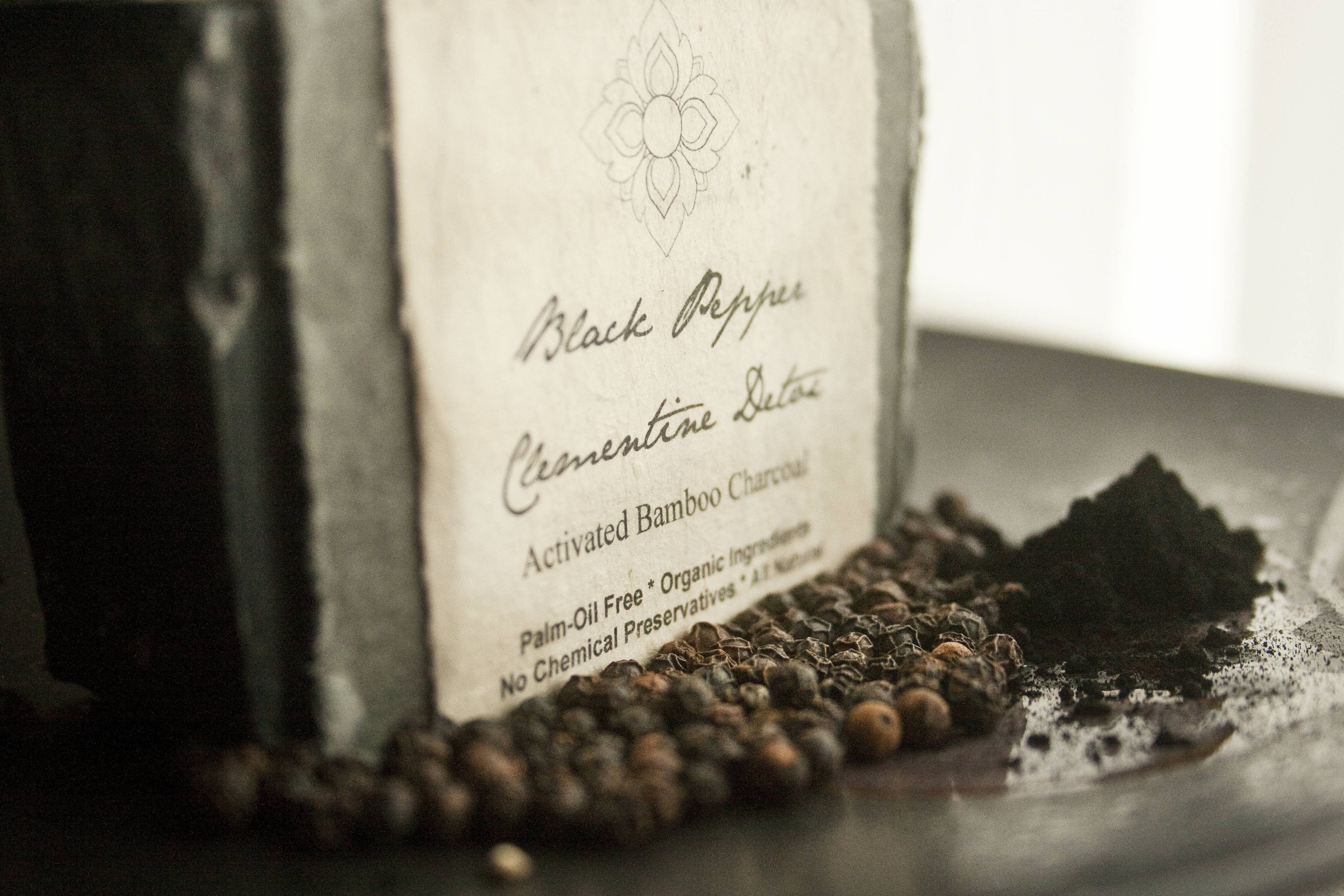 Unearth Malee | Black Pepper Charcoal Detox Organic Soap
