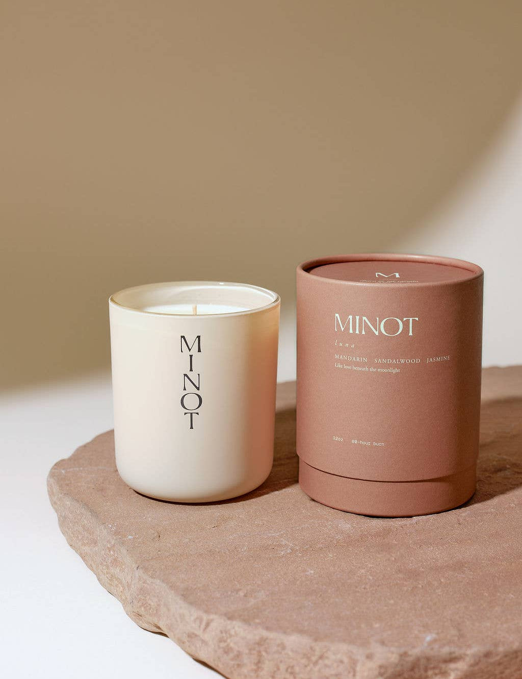MINOT | Luna | Mandarin, Sandalwood + jasmine Luxury Non-toxic Soy Candle