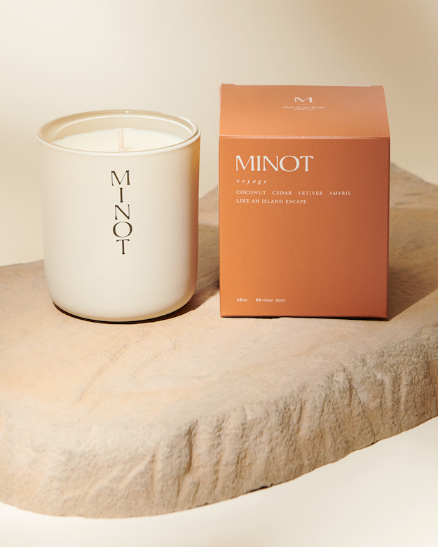 MINOT Voyage |  Coconut, Cedar, Vetiver & Amyris Luxury Non-toxic Soy Candle