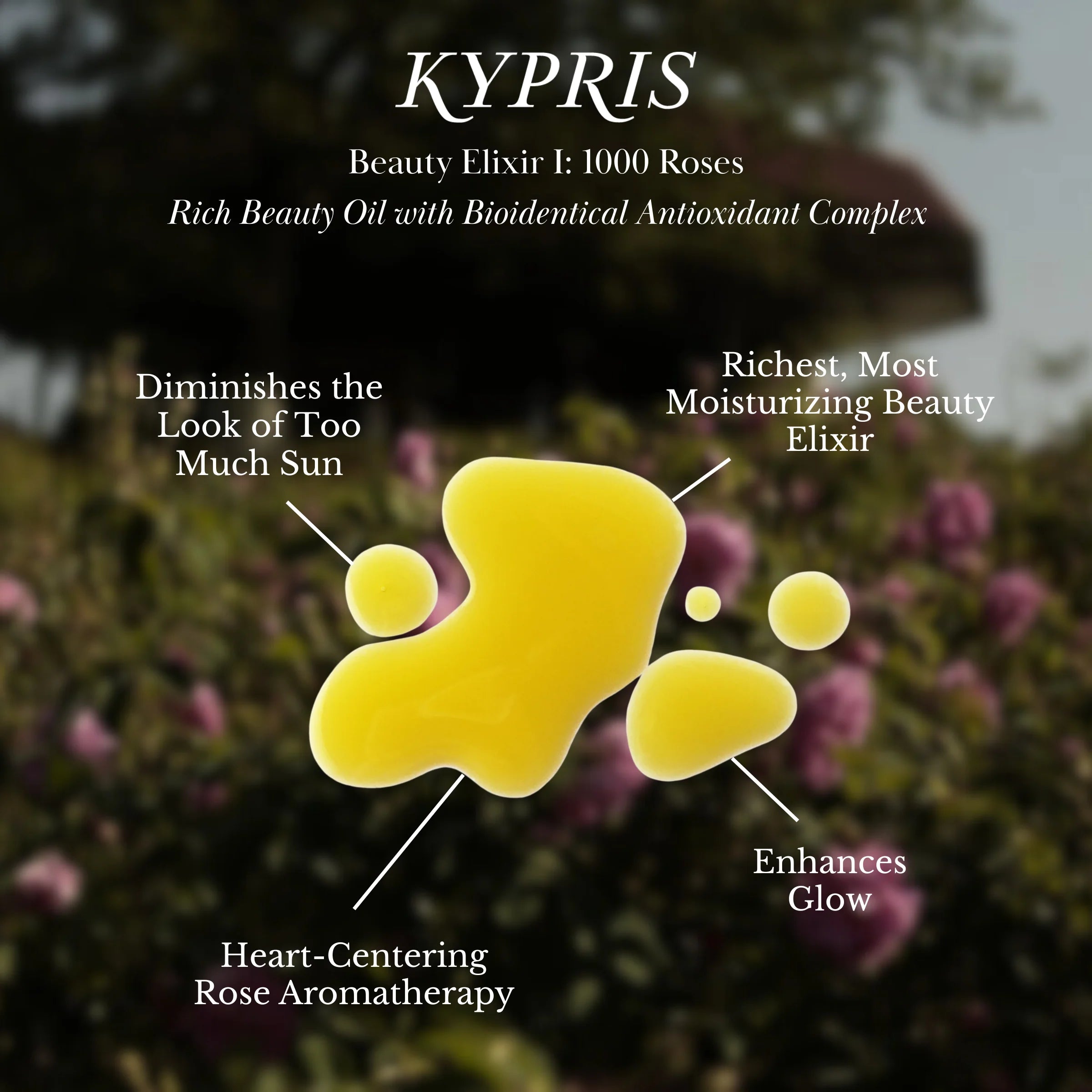 KYPRIS | Beauty Elixir I: 1,000 Roses | Rich Moisturizing Face Oil