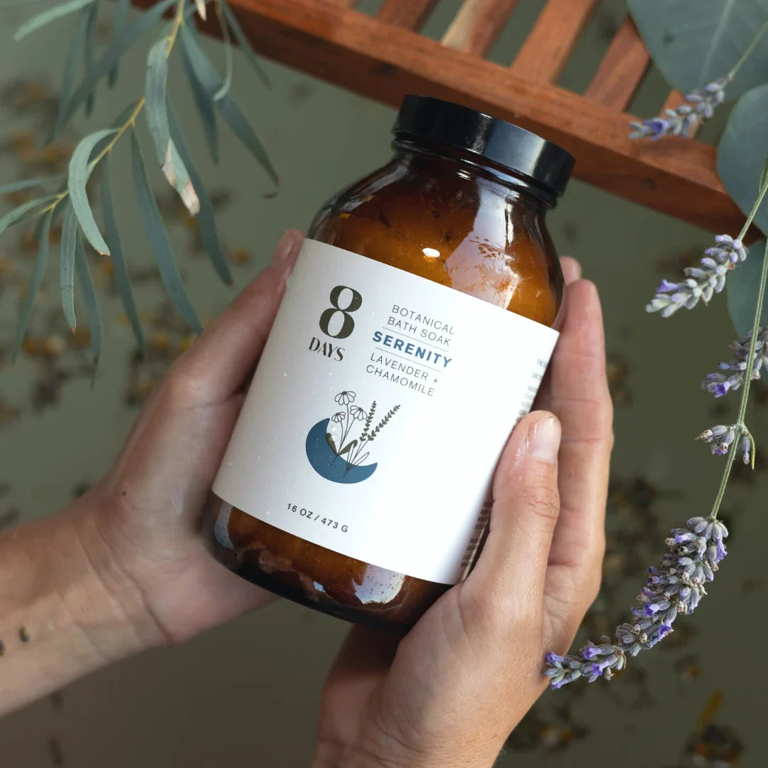 8 Days | SERENITY BOTANICAL BATH SOAK Lavender + Chamomile