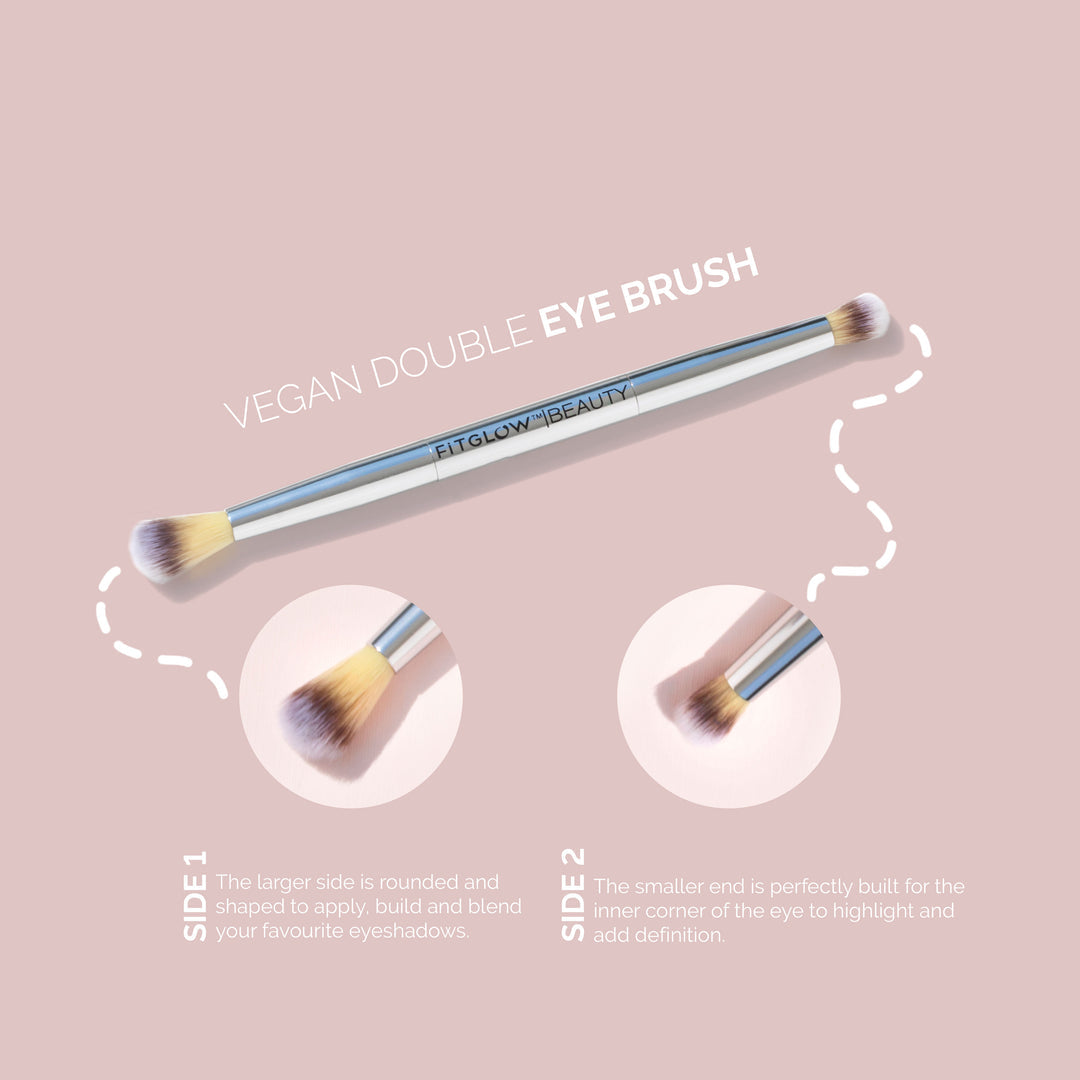 Fitglow Beauty | VEGAN TEDDY DOUBLE EYE BRUSH