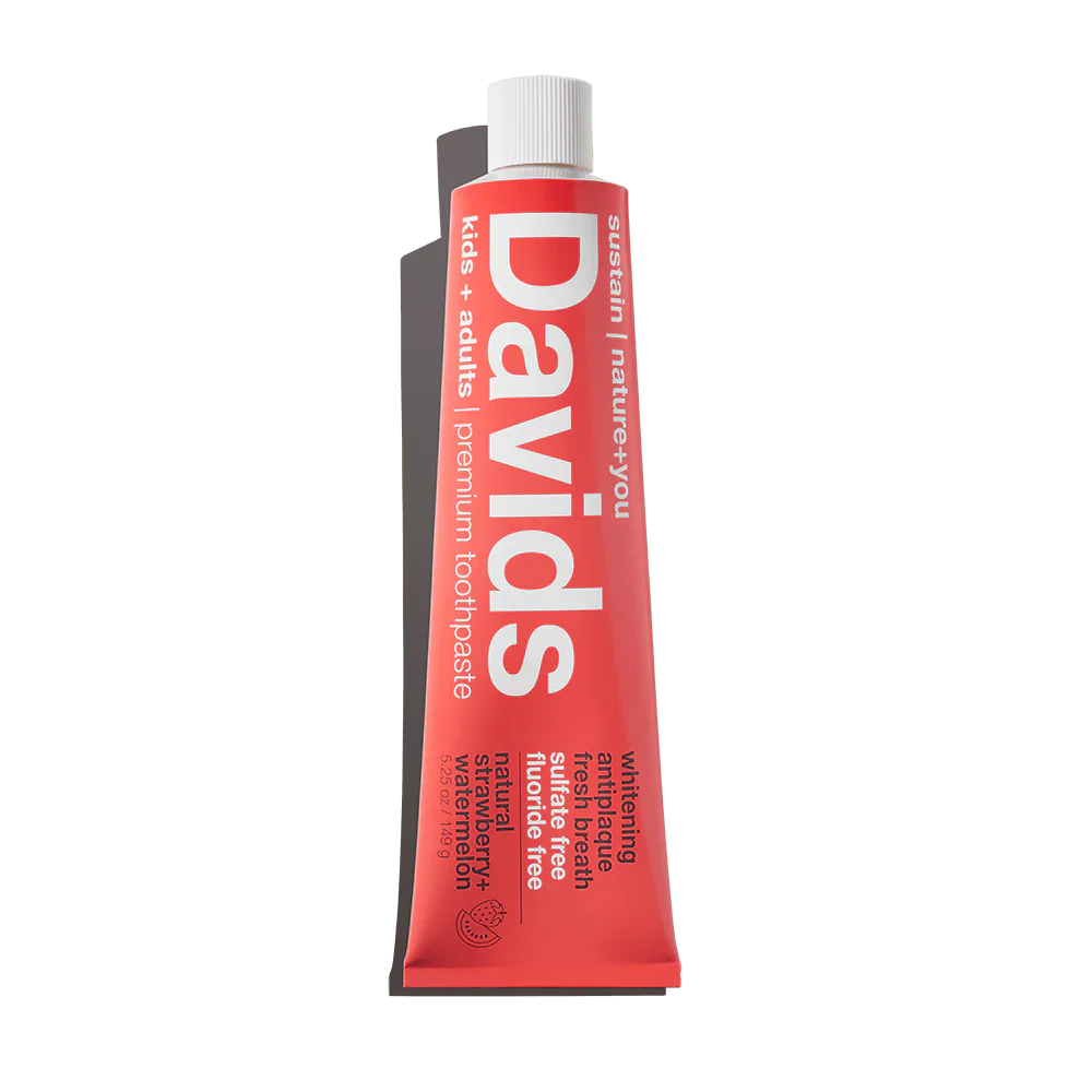 Davids | Strawberry Watermelon Premium Toothpaste | Kids + Adults