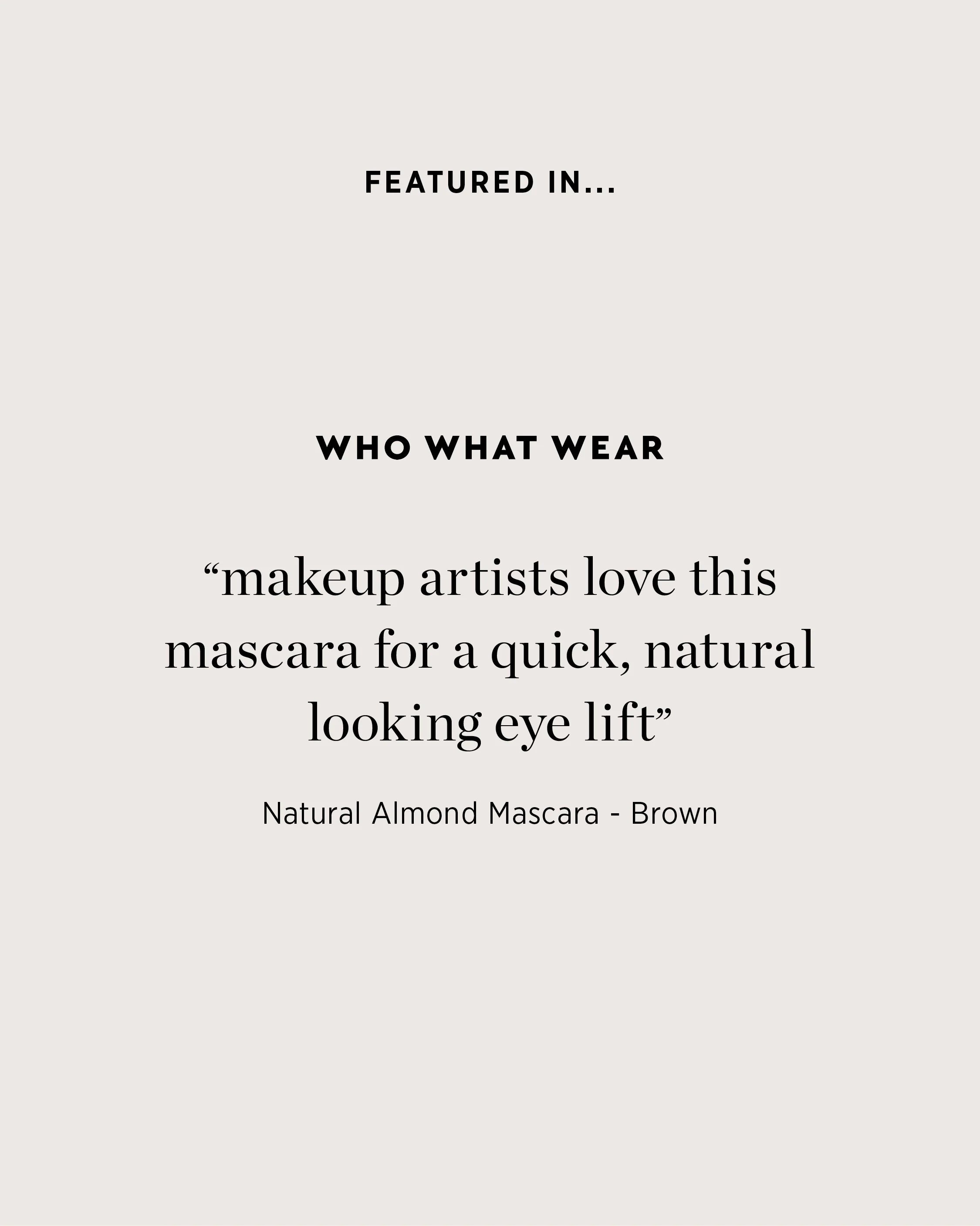 Natural Almond Mascara