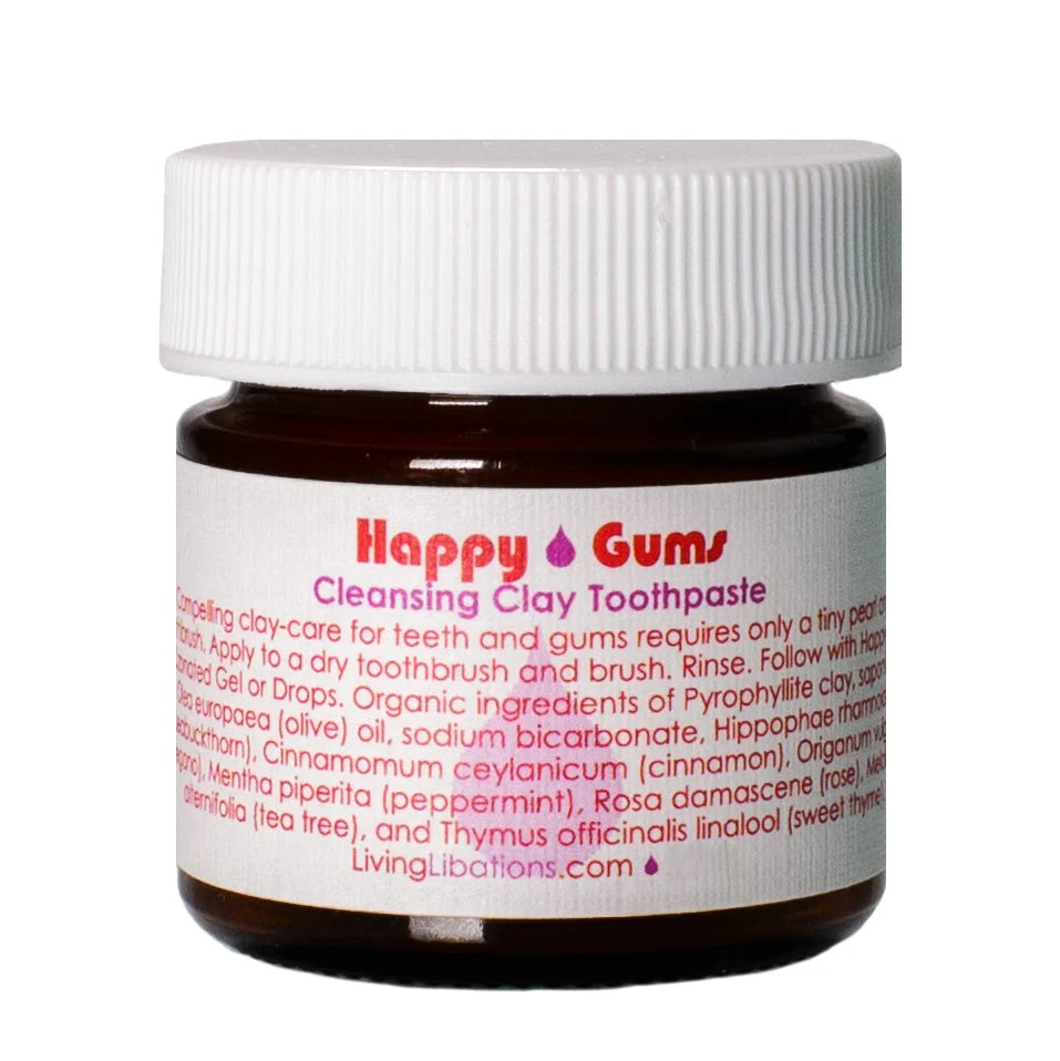 Living Libations | Happy Gums Cleansing Clay Toothpaste