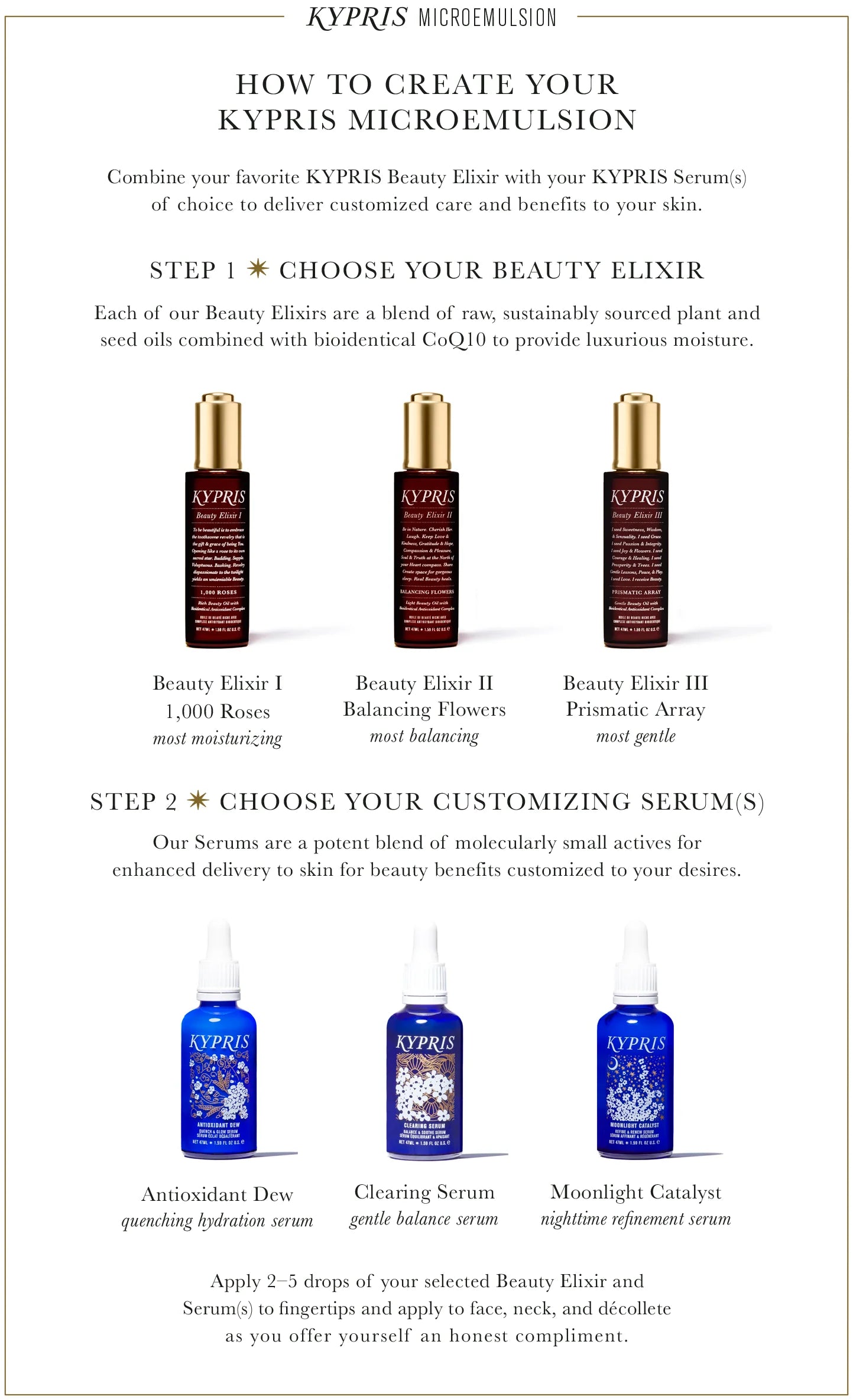 KYPRIS | Beauty Elixir I: 1,000 Roses | Rich Moisturizing Face Oil