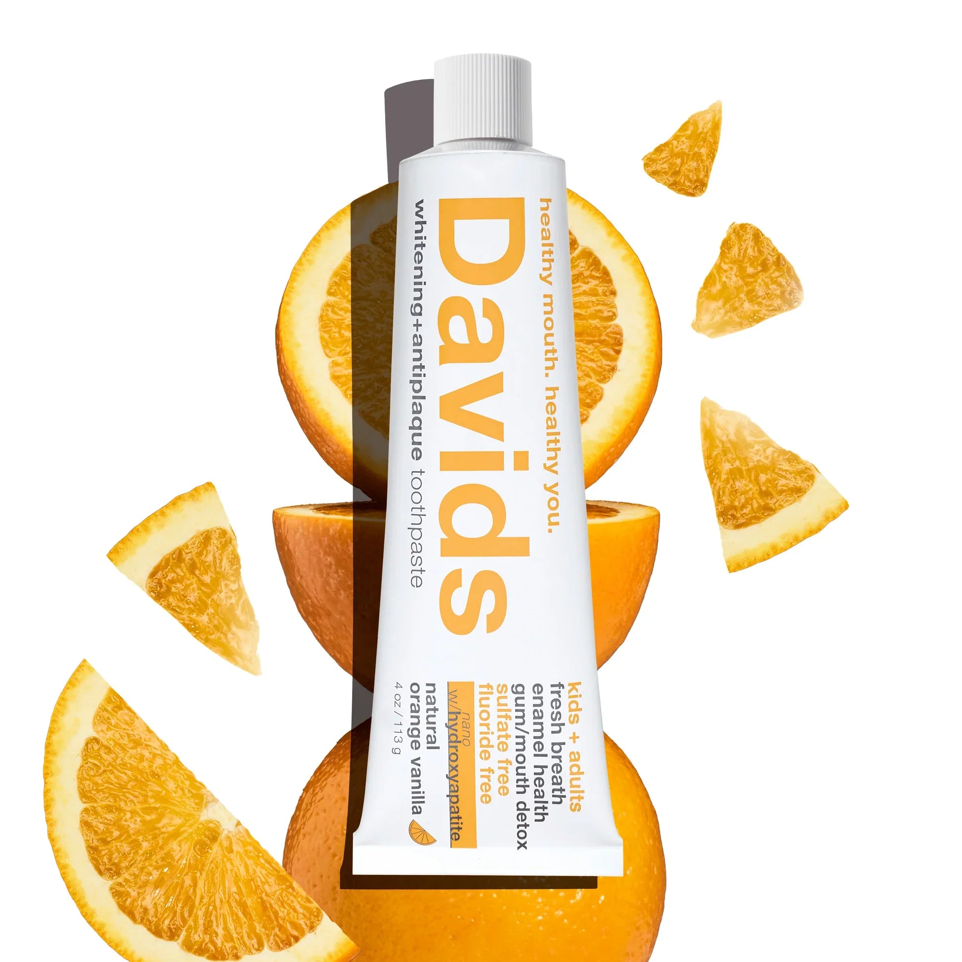 Davids | Orange Vanilla Premium Toothpaste w/ Nano-Hydroxyapatite