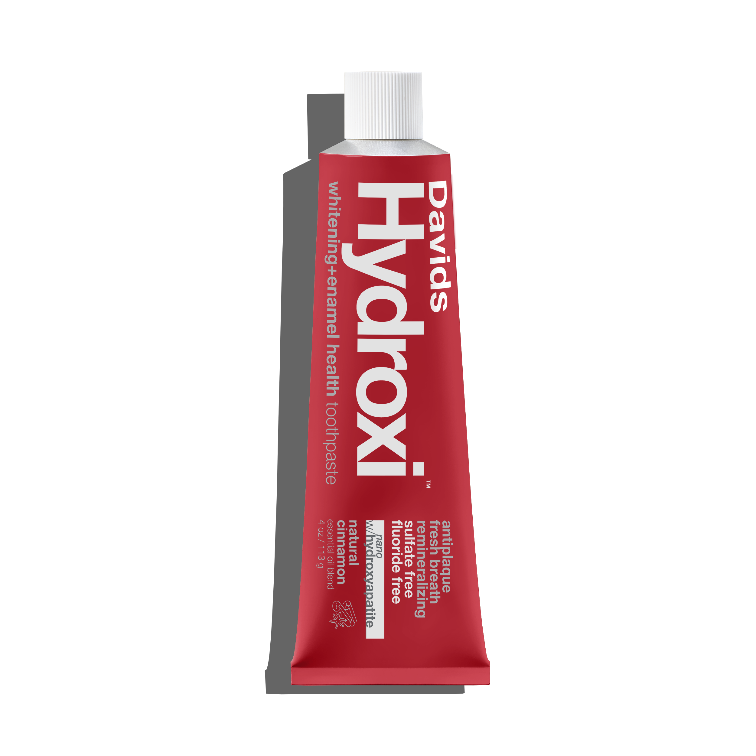 Davids Hydroxi™ whitening+enamel health nano hydroxyapatite premium toothpaste / cinnamon