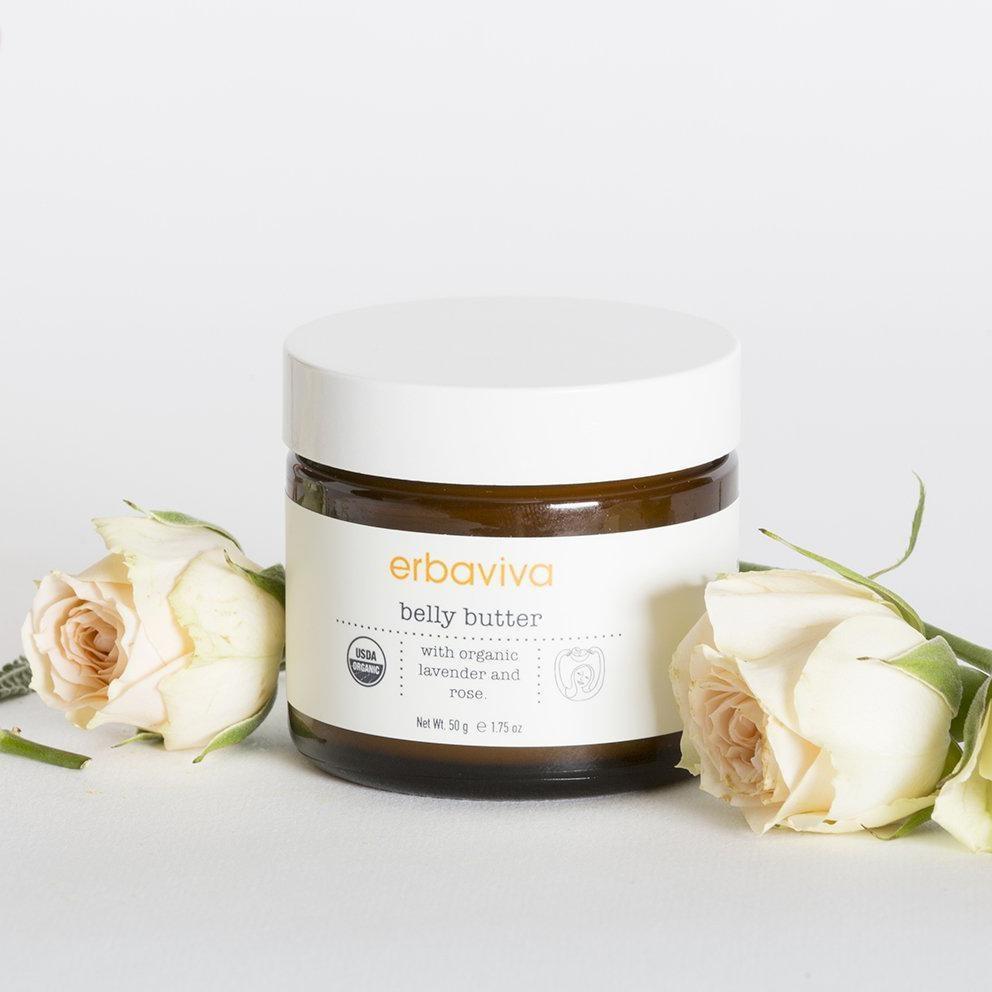 Erbaviva Belly Butter with organic Lavender & Rose