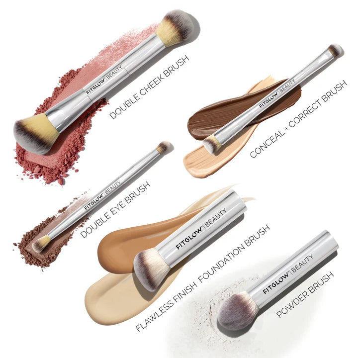 Fitglow Beauty | VEGAN TEDDY DOUBLE CONCEAL + CORRECT BRUSH