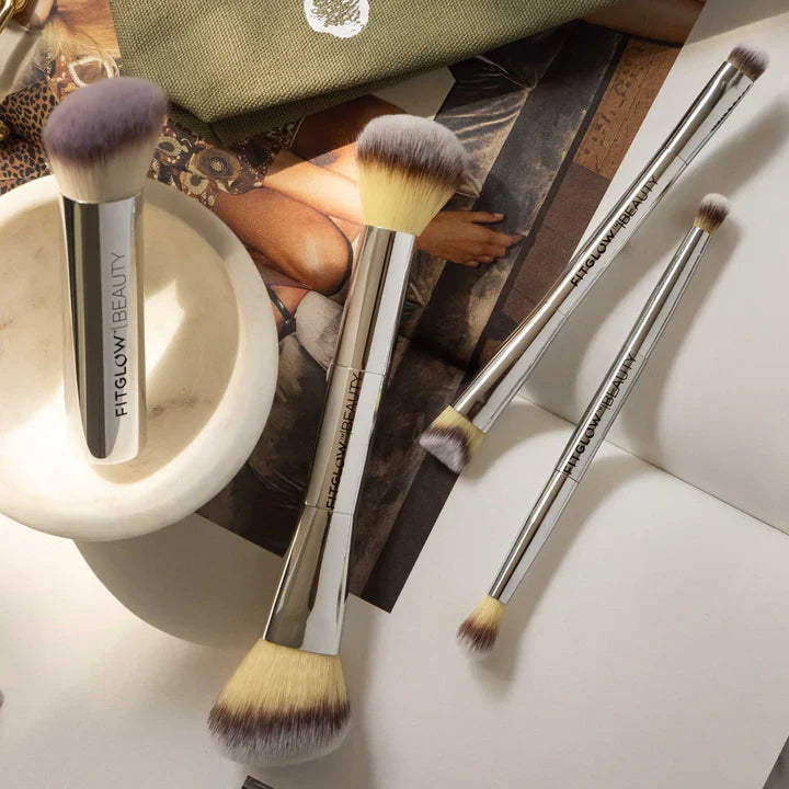 Fitglow Beauty | VEGAN TEDDY DOUBLE EYE BRUSH