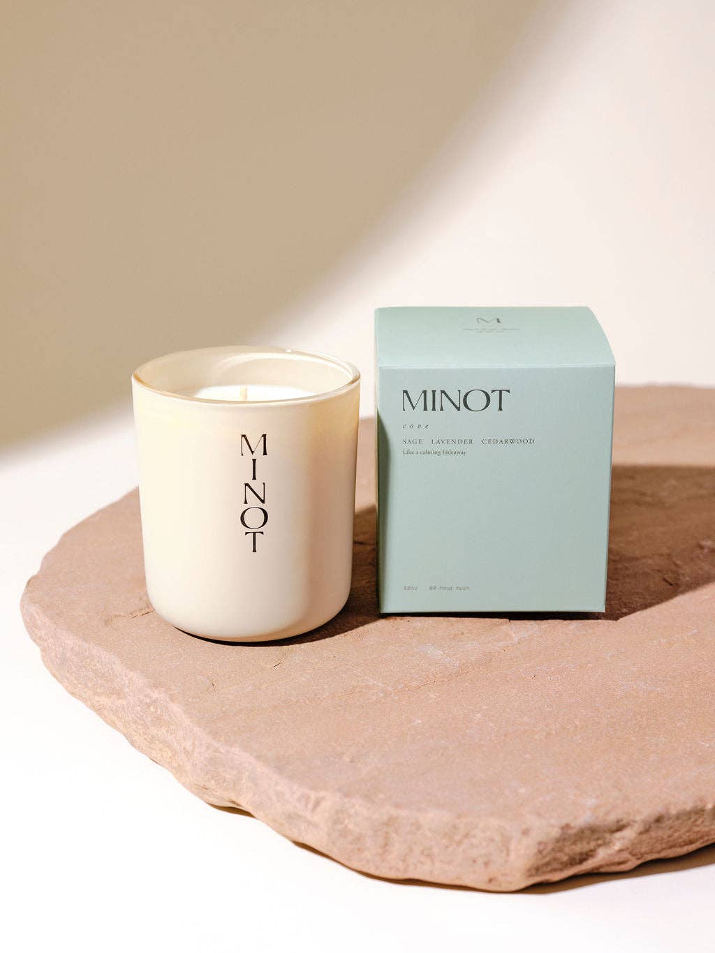 MINOT Cove | Sage, lavender & cedarwood Luxury Non-toxic Soy Candle