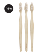 Davids premium bamboo toothbrush | adult soft | 3 pack