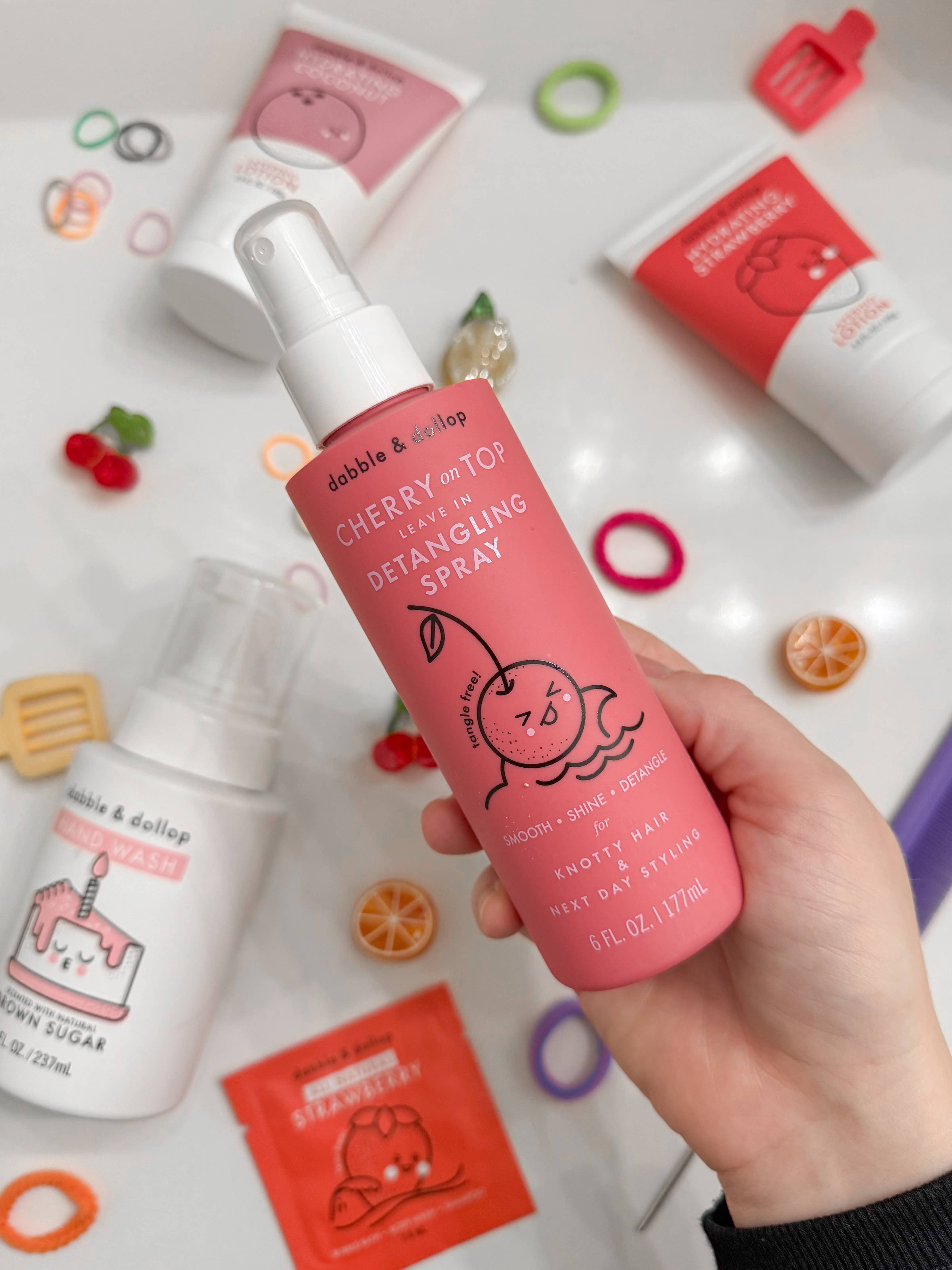 Dabble & Dollop | Cherry on Top® Hair Detangling & Conditioning Spray