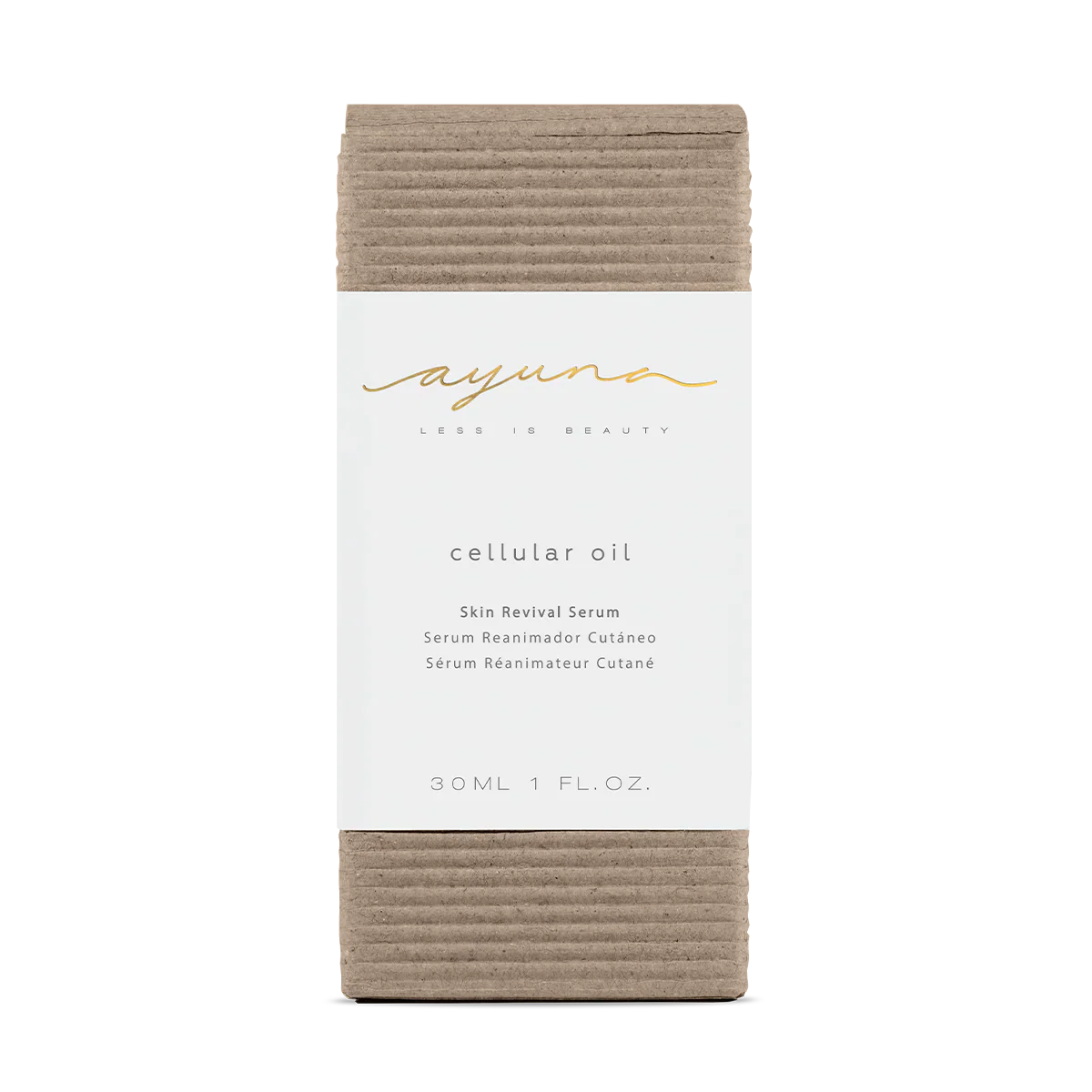 AYUNA Cellular Oil provides the skin with micro-lipids from the Stem Cells