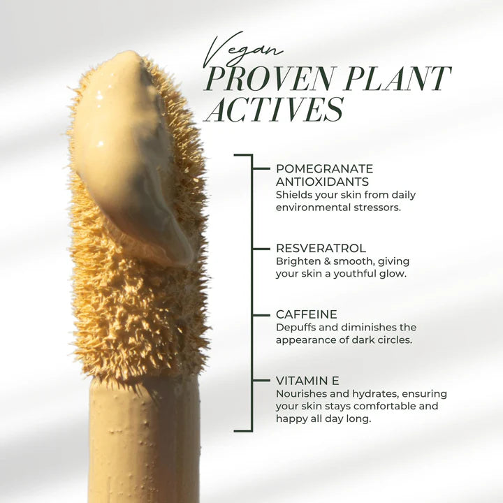 Fitglow Beauty | CORRECT+ Peach Eyebright | Yellow Color Correcting Concealer