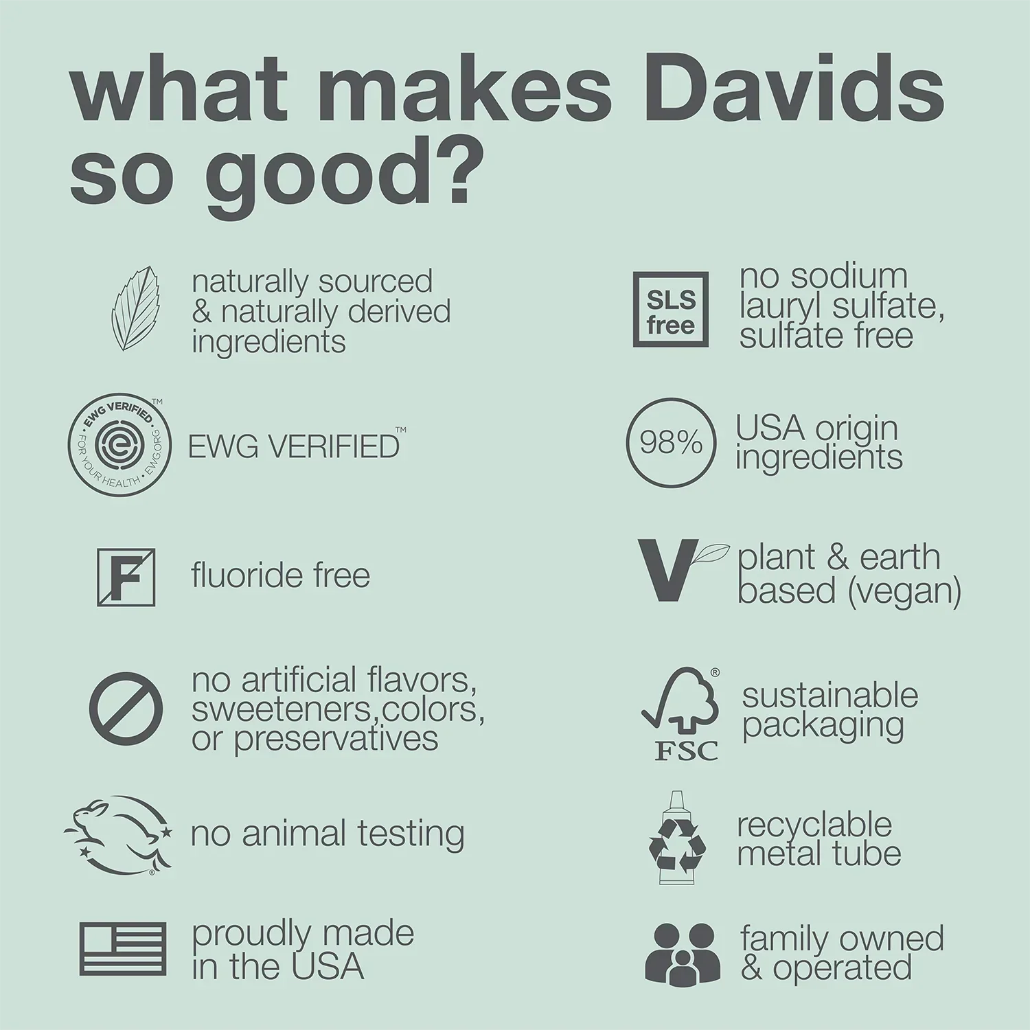Davids | Herbal Citrus Peppermint Premium Natural Toothpaste