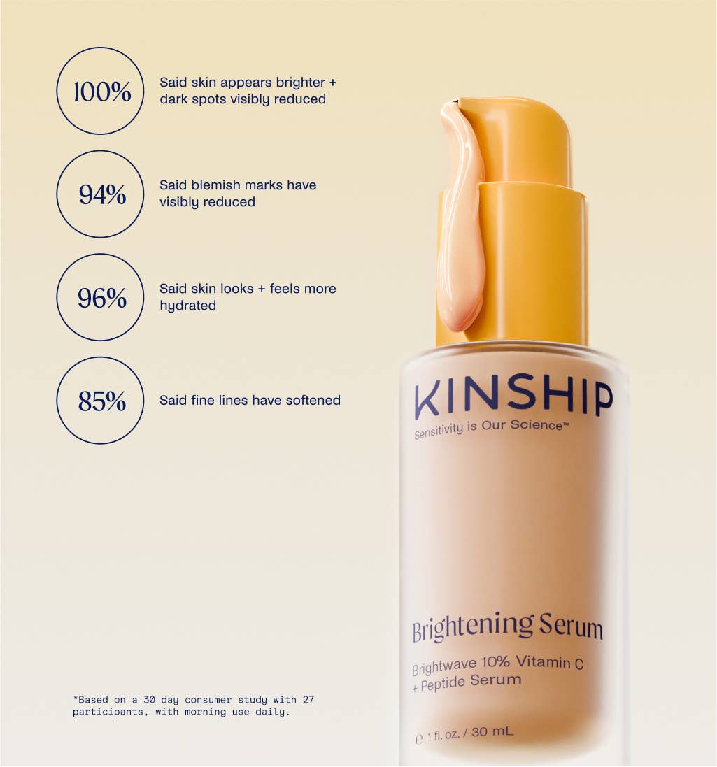 Kinship | Brightwave 10% Vitamin C + Peptide Brightening Serum