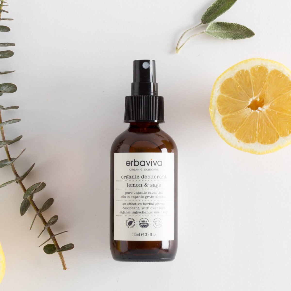 Erbaviva Lemon Sage Organic Deodorant