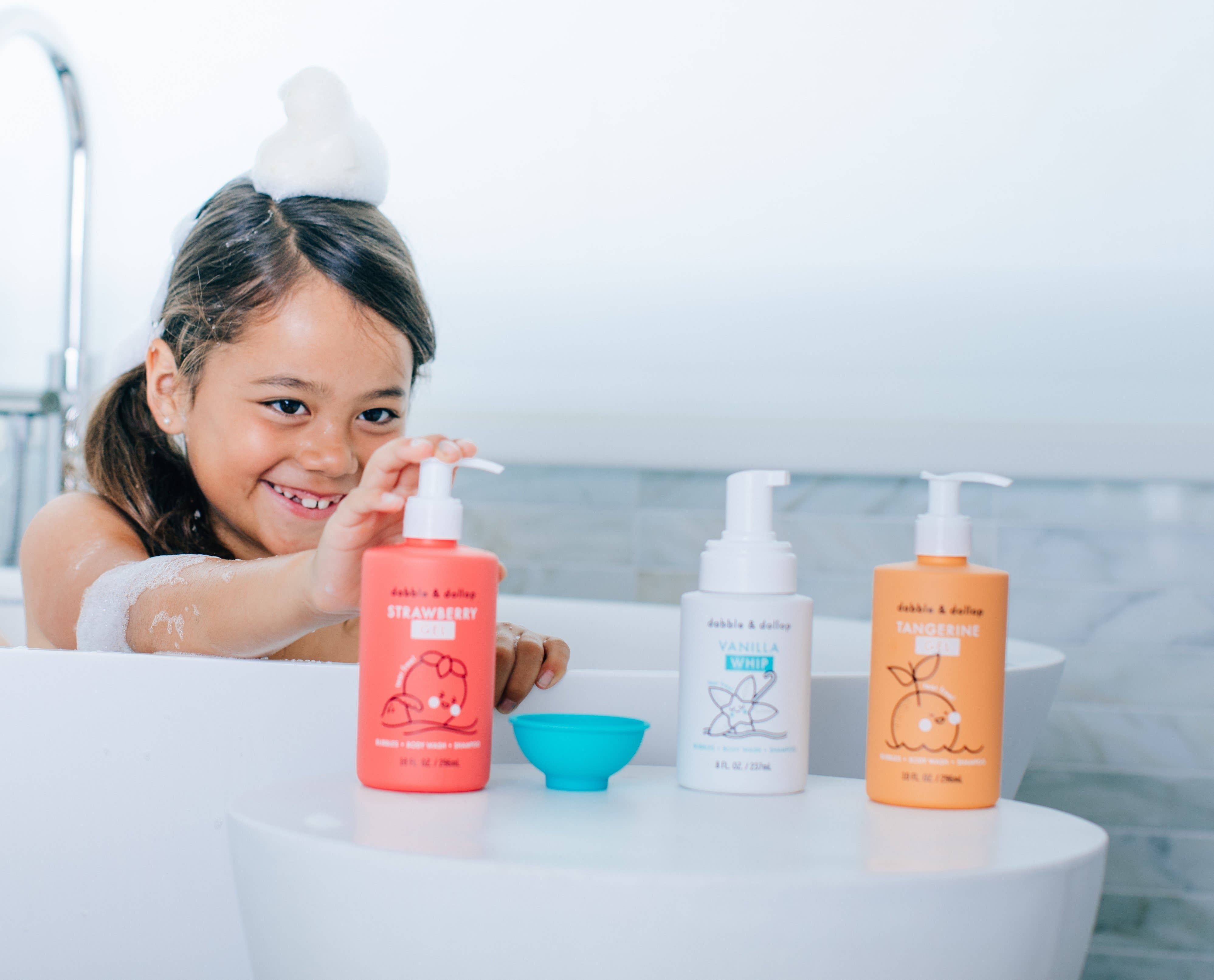 Dabble & Dollop | Strawberry Bubble Bath, Body Wash & Shampoo