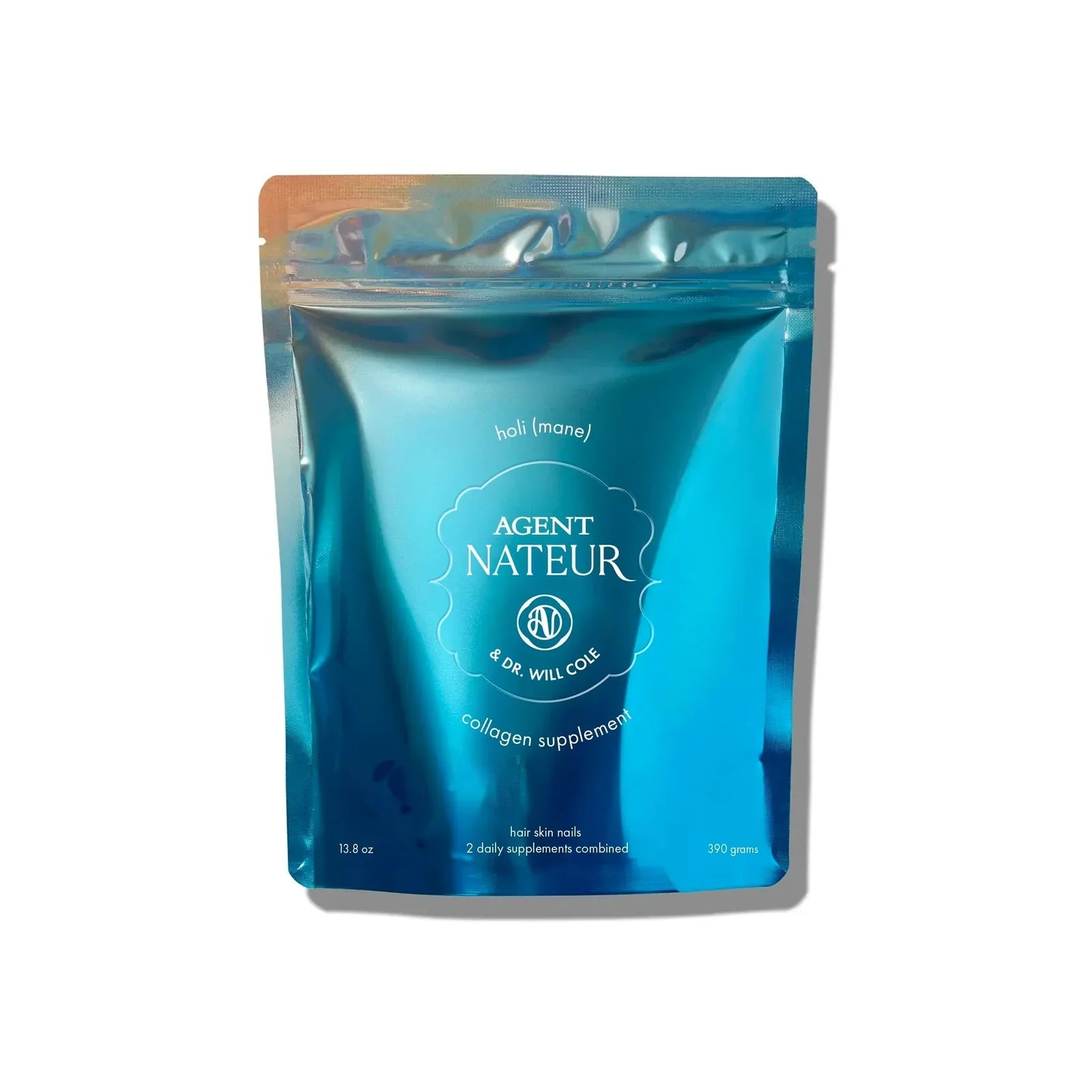 Agent Nateur holi (mane) marine collagen and pearl hair, skin, nails, 2 daily supplements combined
