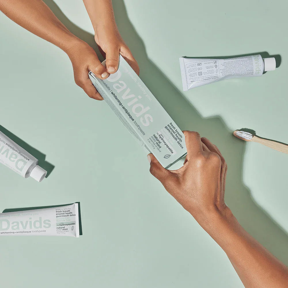 Davids | Mild Mint | Hydroxi™ kids + adults nano hydroxyapatite premium toothpaste