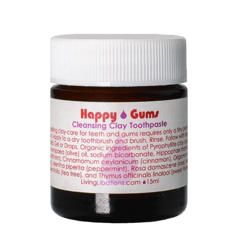 Living Libations | Happy Gums Cleansing Clay Toothpaste