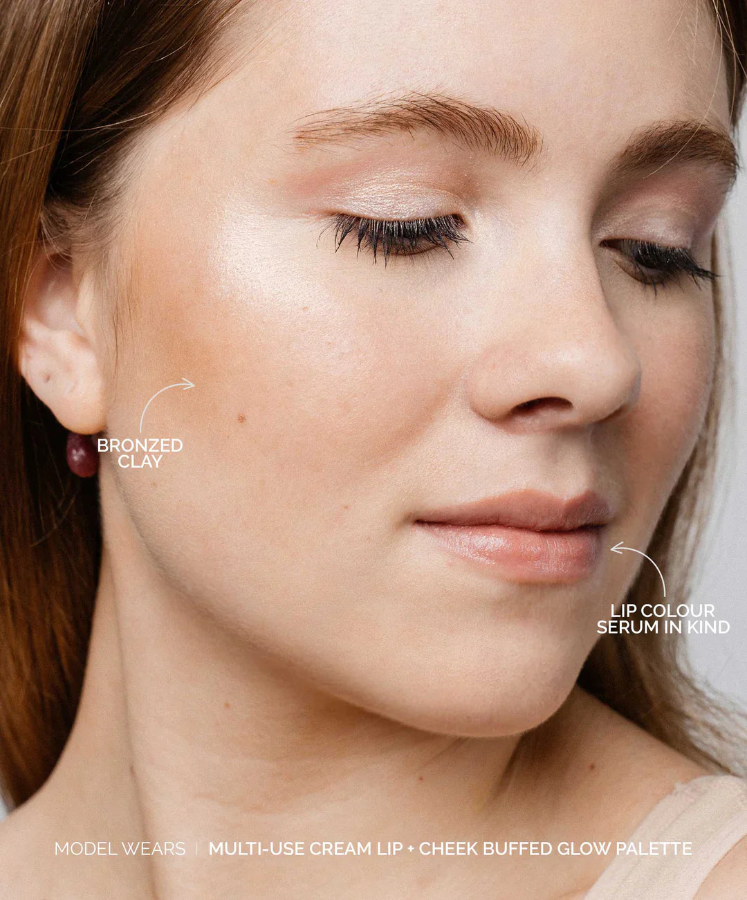 Fitglow Beauty | MULTI-USE CERAMIDE CREAM LIP + CHEEK PALETTE Buffed Glow