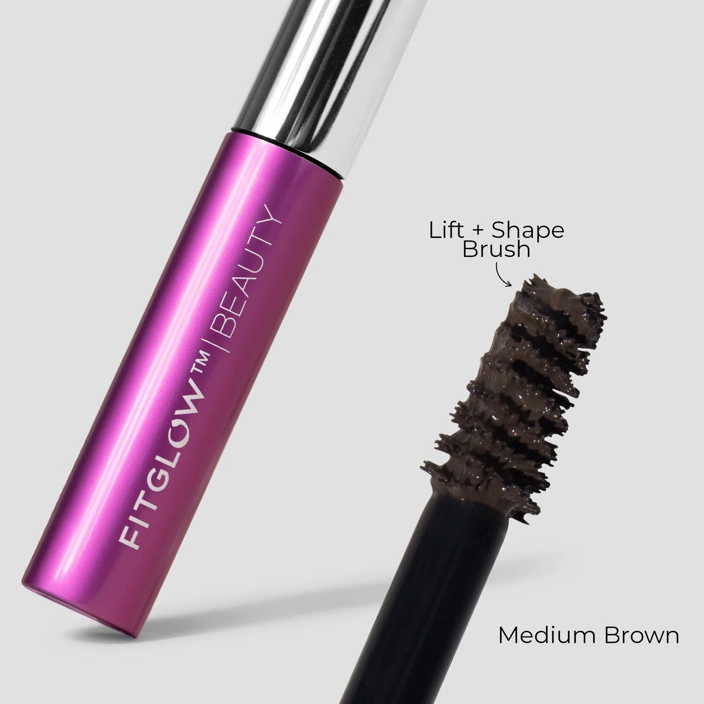 Fitglow Beauty | PLANT PROTEIN BROW GEL Medium Brown