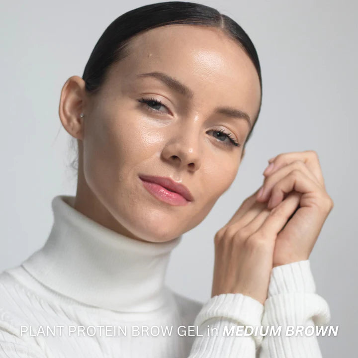 Fitglow Beauty | PLANT PROTEIN BROW GEL Medium Brown